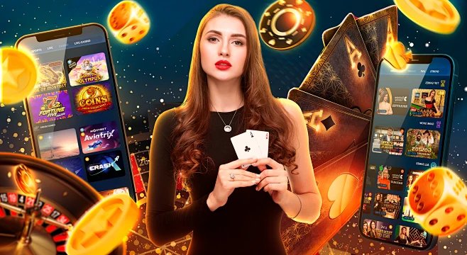 Dashboard permainan dengan pilihan kategori sepak bola langsung dan kasino